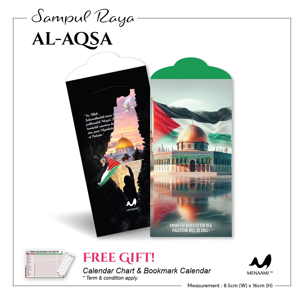 [ HQ 2025 ] AL-AQSA SAMPUL RAYA CANTIK 35+5 FREE COMBO l ANGPAO MONEY ENVELOPE SPECIAL #MENAAMI