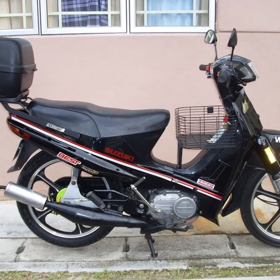 [ STICKER SAJA ] Best Quality Suzuki Best RR Best110 RU110 RC110 RR110 Body Sticker Coverset Stripes