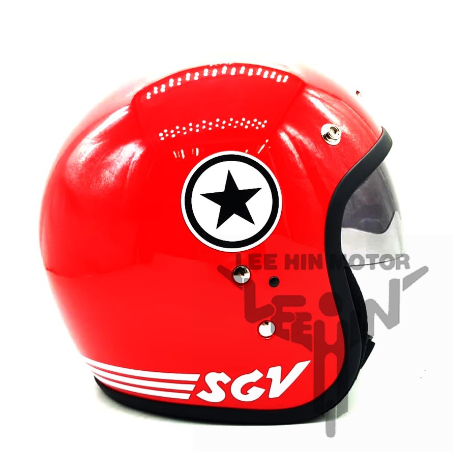 *SEKALI INNER TINTED VISOR 100% Original* SGV Star Tinted SunGlass Retro Classic Helmet Topi Motorsi