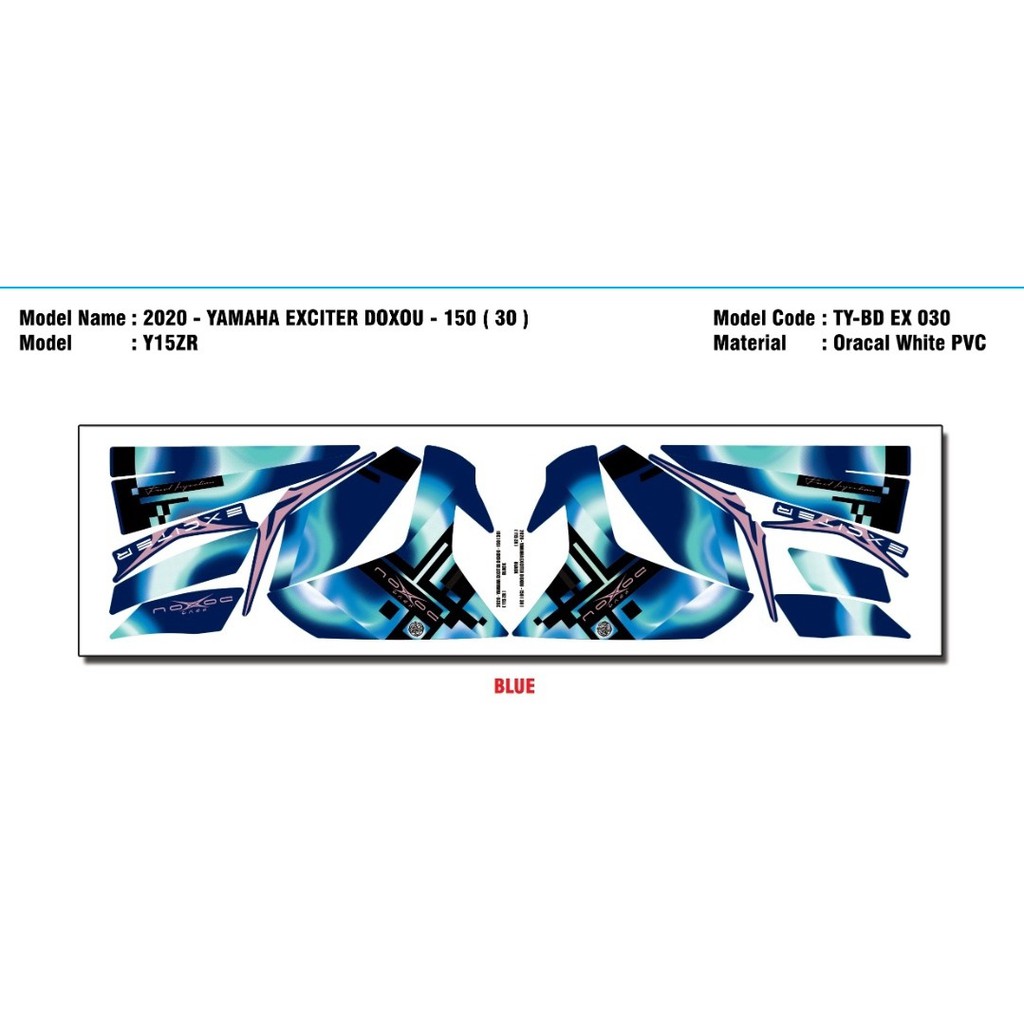Best Quality Yamaha Y15 YSUKU Y15ZR PRINTCUT Sticker Body Sticker Coverset Stripes Doxou Exciter EXR