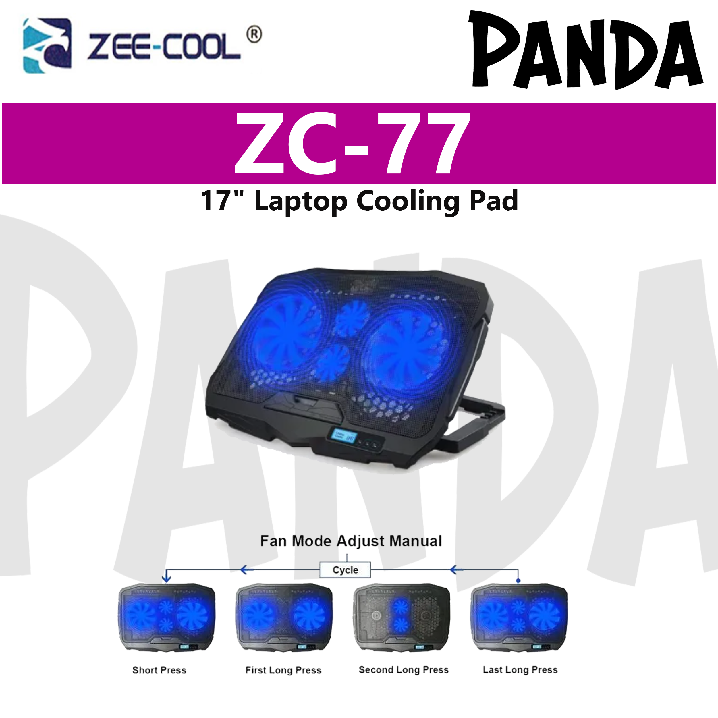 Zee-Cool 17" Laptop Cooling Pad (ZC-77)