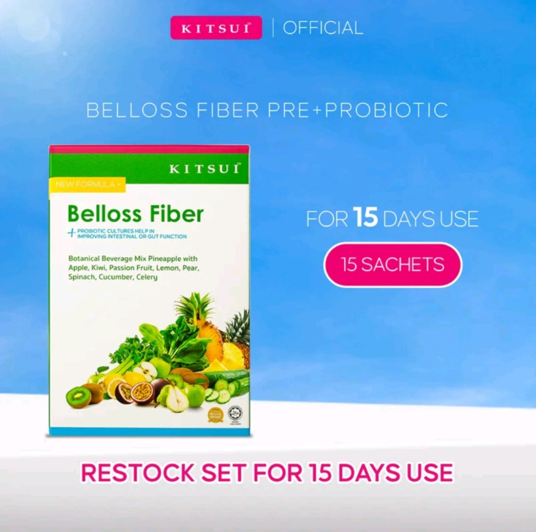 KITSUI's Belloss Fiber Prebiotic + Probiotic (15s X 12g / Box)