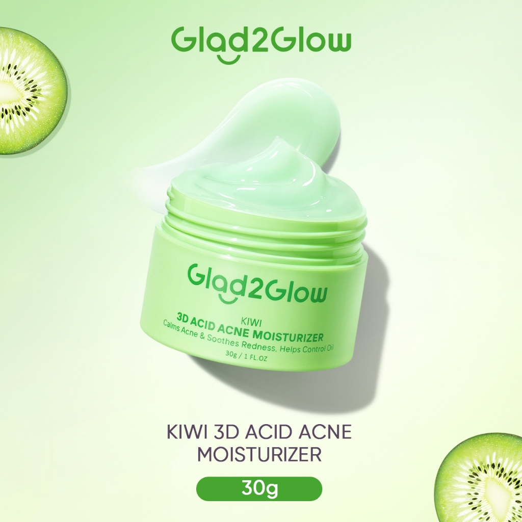 Glad2Glow KIWI 3D ACID ACNE MOISTURIZER (30G)