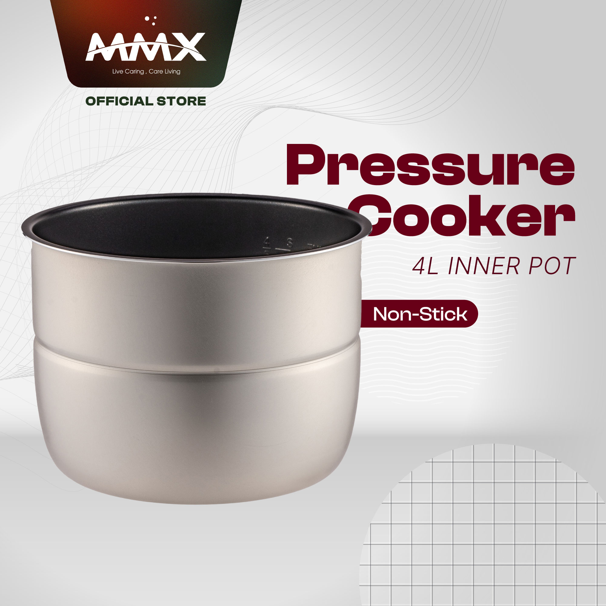 MMX Ewant Add on Pressure Cooker Inner Pot (4L)
