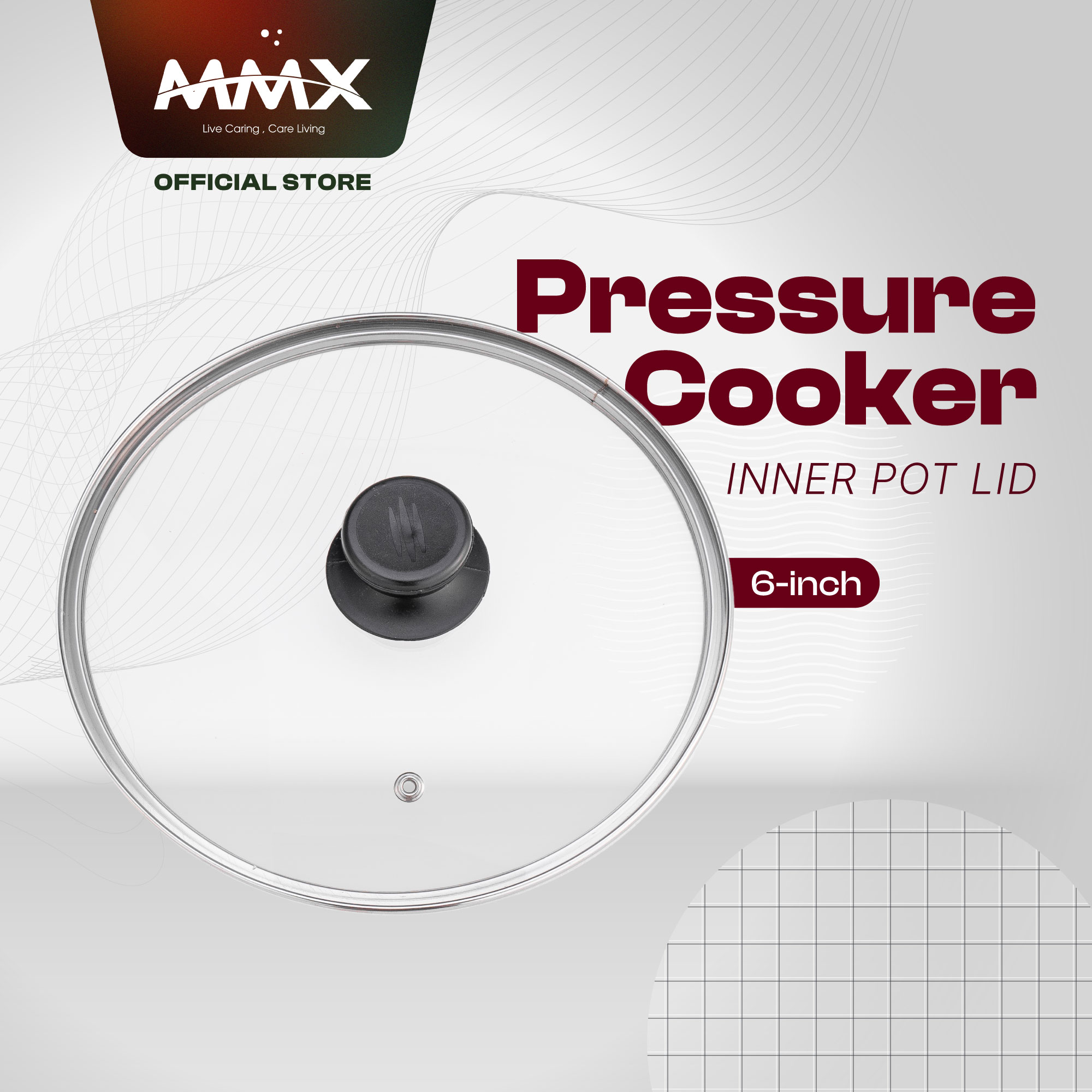 MMX Ewant Add on Pressure Cooker Lid   -  MMXYBD6-GL& MMXYBD8-GL
