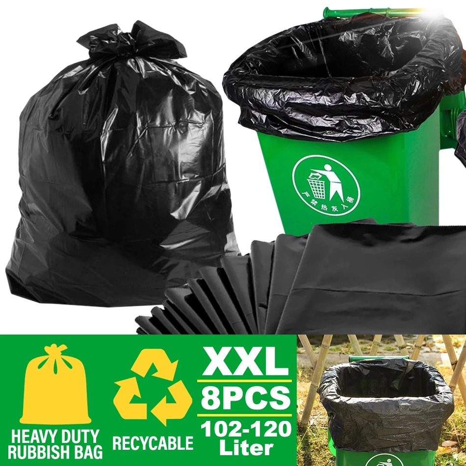 Aromate [ XXL ] HEAVY DUTY Thick Garbage Rubbish Bag / Beg Plastik Sampah [ 108~120 Liter ] [ 40" X 