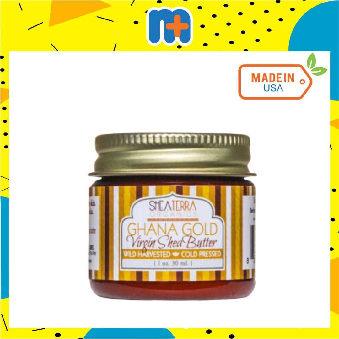 [MPLUS] SHEA TERRA ORGANICS GHANA GOLD VIRGIN SHEA BUTTER 1OZ 30ML