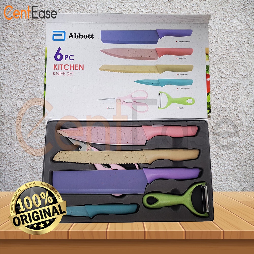 Abbott Kitchen Knife Set 6pc Stainless Steel