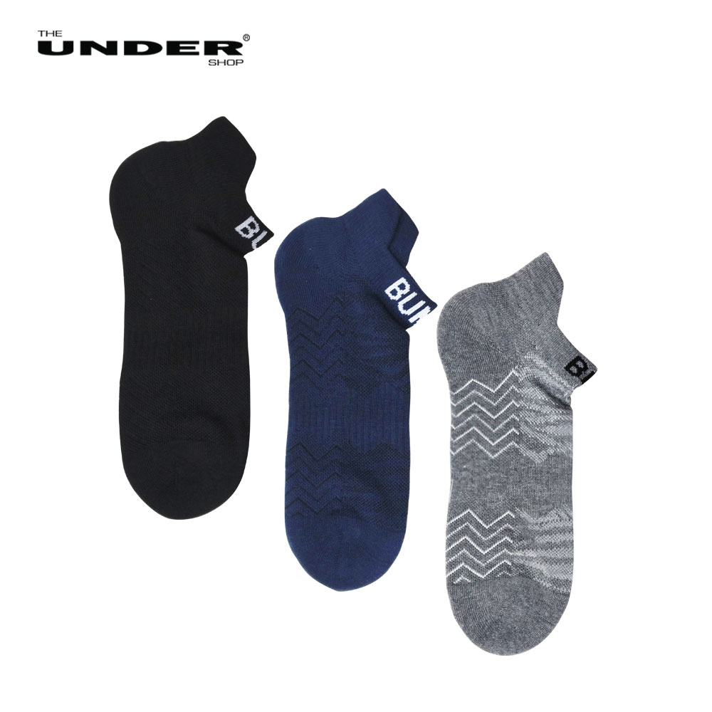 BUM  - 3 Pair Ankle Socks (BSG1010AB) Best Buy