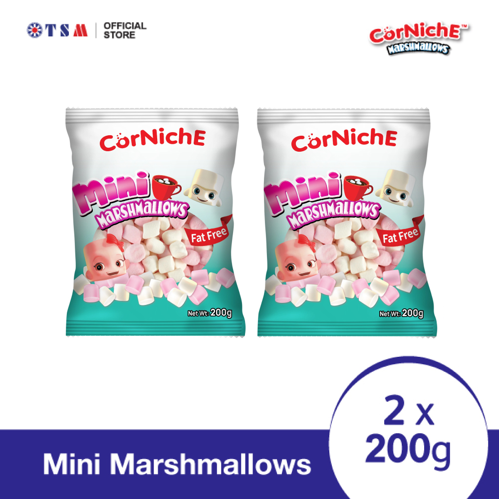 CORNICHE MARSHMALLOWS MINI 200G X 2 PACKS